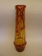 Huta Szkła Laura Tarnów wazon, PRL, vintage, retro