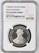 200 zł - 1980 - Kazimierz I Odnowiciel - NGC PF69 Ultra Cameo