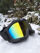 Gogle narciarskie snowboardowe, męskie damskie dziecięce zółte filtrUV