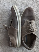 Skórzane zamszowe eleganckie wiązane buty trampki oksfordki Timberland 38