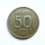 50 Ore 1956 r.  Szwecja srebro