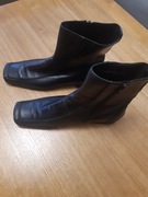 SALAMANDER czarne, skóra, ocieplane rozm 40 