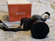 Sony ZV E10 + Obiektyw 10-20 + mikrofon + statyw