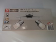 Oświetlenie sufitowe LED 2 punktowe lampa szklane klosze 