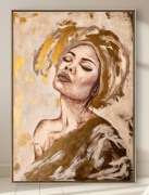 "Bogini vol. 2" obraz na płótnie, malowany farbami, 50x70, nowy