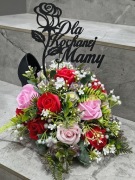 Hit Upominek,prezent, kompozycja szpilka, róże mydlane dzień Mamy