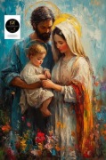 ŚWIĘTA RODZINA OBRAZ RELIGIJNY A3
