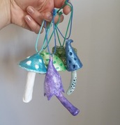 Magiczne grzybki - zawieszki/ bombki choinkowe