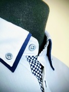 NOWA, piękne wykończona biała męska koszula Mey & Edlich