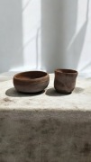 Ceramiczna czarka i miska ręcznie robiona