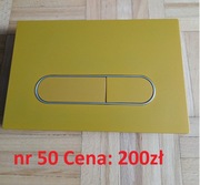 Zamiennik przycisk geberit sigma musztardowe złoto z chromowanymi wstawkami