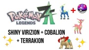 Pokemon Legends Z-A | Shiny Cobalion + Virizion + Terrakion