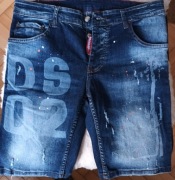 DSQUARED2 krótkie spodnie blue jeans rozmiar 44