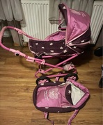 Wózek dla lalek plus nosidełko stan bdb