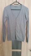 Szary damski kardigan (rozpinany sweterek) XS
