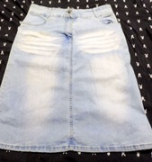 SPÓDNICZKA JEANS CIENIOWANA NOWA 36 S