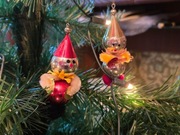 Stare bombki z okresu PRL pajacyk 6 sztuk