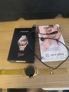 Smartwatch max com złoty bransoleta 
