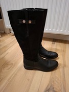 38 Kazar eleganckie skórzane czarne kozaki ze skóry buty skóra do pracy