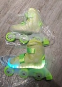 Regulowane Rolki Dziecięce LED – Świecące Kółka, Komfort i Bezpieczeństwo 