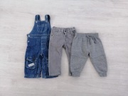 Spodnie 3 szt 9 m + r. 74