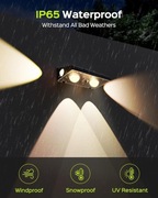 Lampy solarne JACKYLED do ogrodzeń tarasów płotów - 6szt