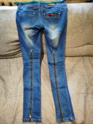 Spodnie dzins klasyka biodrowki jedyne takie rozmiar s 34 toxik3 jeans