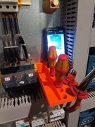 Uchwyt na narzędzia i telefon na szynę Din TH35 dla elektryków 