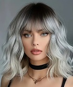 Peruka blond brąz ombre