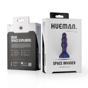 Hueman - Space Invader - Wibrujący korek analny, USB Silikonowy