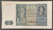 Polska - BANKNOT - 50 złotych 1941 seria B