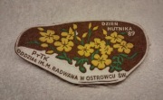Naszywka PRL PTTK  im. M. Radwana w Ostrowcu Św. Dzień Hutnika 1989r.