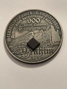 Drahim. Fi 50 mm. Miedź srebrzona ox + onyks. Gyges