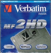 Pudełko z 10 x Dyskietka Verbatim MF2HD NOWE Folia