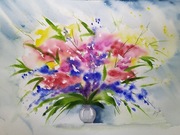 Obraz, Akwarela - Bukiet lata,   A4