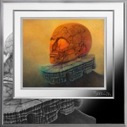 Beksiński moneta - Hamlet - bez podpisu