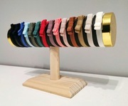 Bransoletka ryps francuski elastyczny kokarda wstążka różne kolory 