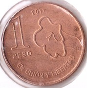 ARGENTYNA 1 peso 2017, KM# 186, AU