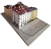 017 BUKO - model kartonowy kamienice Rynek GŁówny / Sienna - Kraków