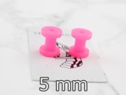 VENOM SNAKE nowe tunele plugi akryl różowe para 5mm VS177