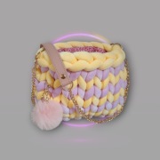 Torebka ręcznie robiona, rękodzieło, torebka z włóczki, chunky bag