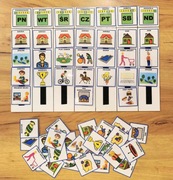 Plan Tygodnia dla dzieci wizualne wsparcie AAC Komunikacja alternatywna