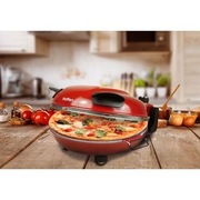 Hoffen Piec z kamieniem do pizzy 1200W 32cm czerwony