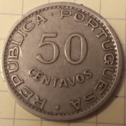 Kolonie angola portugalska 50 centavo 1950