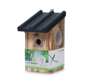 Naturalny domek dla ptaków z cedru 