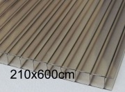 Poliwęglan komorowy dymiony brąz 10mm zadaszenie dach daszek szklarnia