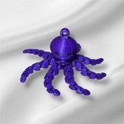 Ruchoma ośmiorniczka druk 3d kolor galaxy purple