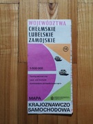 mapa krajoznawczo samochodowa Chełmskie, Lubelskie, Zamojskie 