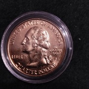 Ćwierć dolara z 1999r certyfikatem autentyczności 