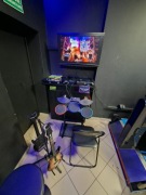Kompletny zestaw do guitar hero perkusja, 2 gitary, mikrofon